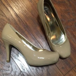 High heeled Candies tan